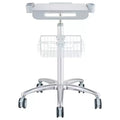 VEVOR Medical Cart, Salon Cart with Wheels, Mobile Trolley Cart 26.77-42.91 Height Adjustable, Metal Salon Stations for Hair Stylist
