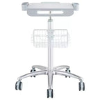 VEVOR Medical Cart, Salon Cart with Wheels, Mobile Trolley Cart 26.77-42.91 Height Adjustable, Metal Salon Stations for Hair Stylist