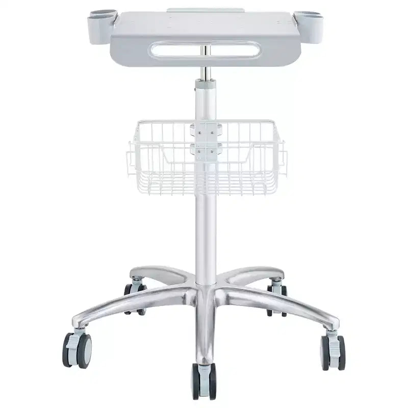 VEVOR Medical Cart, Salon Cart with Wheels, Mobile Trolley Cart 26.77-42.91 Height Adjustable, Metal Salon Stations for Hair Stylist