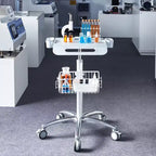 Carrello medico VEVOR, carrello da salone con ruote, carrello mobile regolabile in altezza 26.77-42.91, postazioni da salone in metallo per parrucchieri