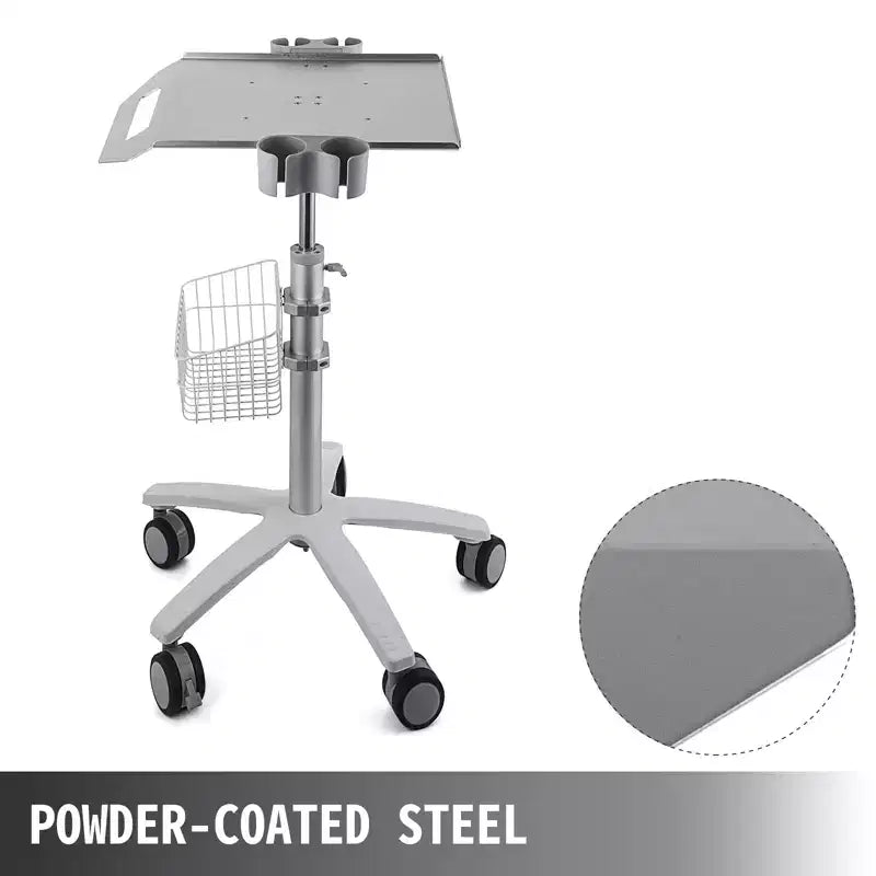 Carrello medico VEVOR, carrello da salone con ruote, carrello mobile regolabile in altezza 26.77-42.91, postazioni da salone in metallo per parrucchieri