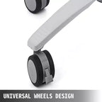 Carrello medico VEVOR, carrello da salone con ruote, carrello mobile regolabile in altezza 26.77-42.91, postazioni da salone in metallo per parrucchieri