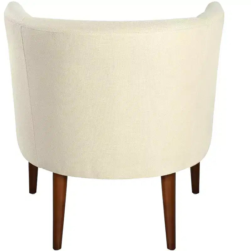 Poltrona di design contemporaneo imbottita a curva con bottoni trapuntati Christopher Knight Home Callisto