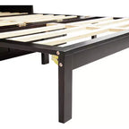 Letto a Scomparsa Whisen Queen Murphy con Stazione di Ricarica - Design in Legno di Pino e Rattan, Soluzione Salvaspazio Pieghevole