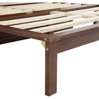 Letto a Scomparsa Whisen Queen Murphy con Stazione di Ricarica - Design in Legno di Pino e Rattan, Soluzione Salvaspazio Pieghevole