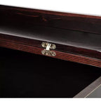 Letto a Scomparsa Whisen Queen Murphy con Stazione di Ricarica - Design in Legno di Pino e Rattan, Soluzione Salvaspazio Pieghevole