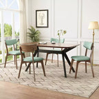 Christopher Knight Home Lara Set da pranzo imbottito in gomma con 5 pezzi, stile moderno del Mid-Century