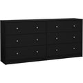 HomeStock Belmont 6 Drawer Double Dresser, White