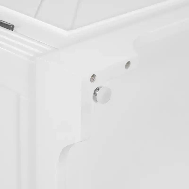 Madia/Credenza in Legno Stile Country Americano con Gambe in Pino e Maniglie in Metallo, Mobile Contenitore dal Design Unico per Soggiorno - ModernLuxe
