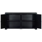 Madia/Credenza in Legno Stile Country Americano con Gambe in Pino e Maniglie in Metallo, Mobile Contenitore dal Design Unico per Soggiorno - ModernLuxe