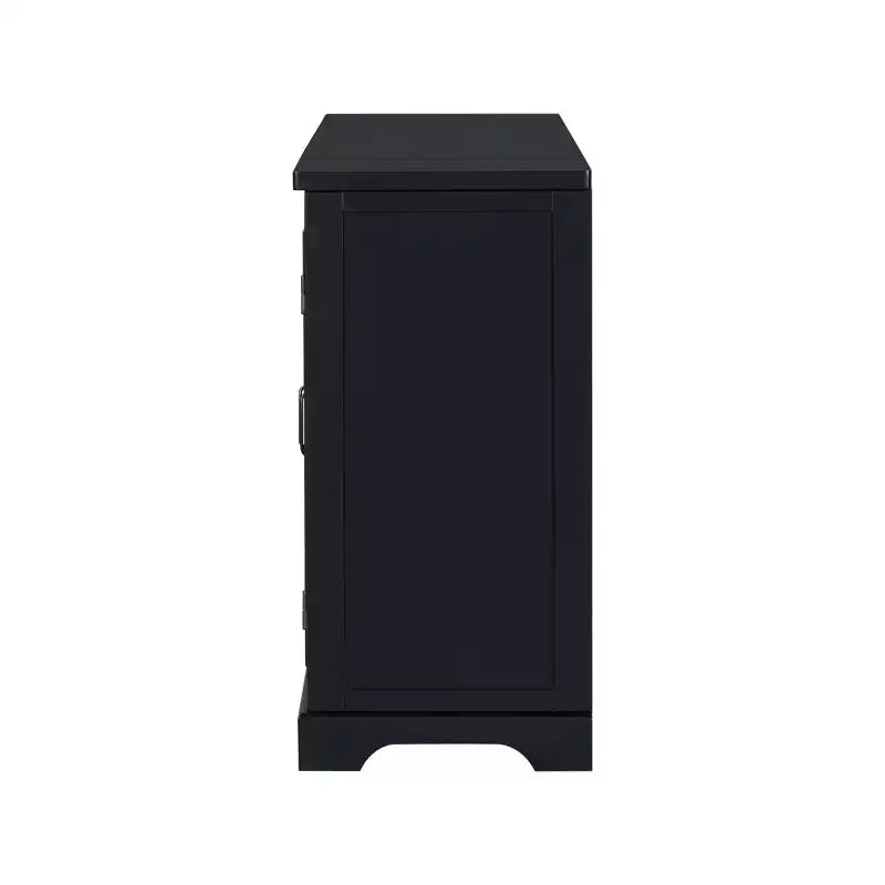 Madia/Credenza in Legno Stile Country Americano con Gambe in Pino e Maniglie in Metallo, Mobile Contenitore dal Design Unico per Soggiorno - ModernLuxe