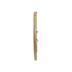 Christopher Knight Home Cheval Specchio da parete rotondo moderno fatto a mano in legno di mango, marrone