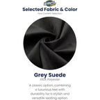 Poltrona a sacco Ultimate Sack Lounger, comoda poltrona per interni oversize, mobile gigante imbottito in schiuma per il relax, pelle scamosciata grigia