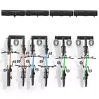 VEVOR Bike Storage Rack, 6 Bike Racks and 6 Helmets Hooks, Wall Mount Bike Storage Hanger, Home & Garage Organizer