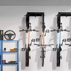 Portabiciclette VEVOR, 6 Posti Bici e 6 Ganci per Caschi, Supporto per Bici da Muro, Organizzatore per Casa e Garage