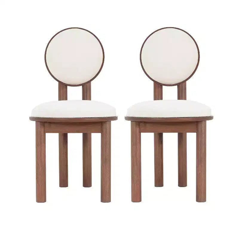 Christopher Knight Home Mara Sedia da pranzo contemporanea senza braccioli in legno di caucciù (set da 2)