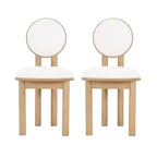 Christopher Knight Home Mara Sedia da pranzo contemporanea senza braccioli in legno di caucciù (set da 2)