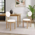Christopher Knight Home Mara Contemporary Upholstered Rubberwood Armless Dining Chair (Set of 2)