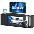 Mobile TV Bestier moderno per TV fino a 65 pollici, centro di intrattenimento gaming con ripiani regolabili per PS5 - 58 pollici