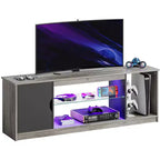 Mobile TV Bestier moderno per TV fino a 65 pollici, centro di intrattenimento gaming con ripiani regolabili per PS5 - 58 pollici