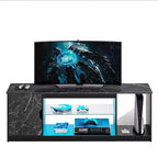 Mobile TV Bestier moderno per TV fino a 65 pollici, centro di intrattenimento gaming con ripiani regolabili per PS5 - 58 pollici