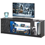 Mobile TV Bestier moderno per TV fino a 65 pollici, centro di intrattenimento gaming con ripiani regolabili per PS5 - 58 pollici