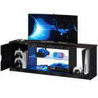 Mobile TV Bestier moderno per TV fino a 65 pollici, centro di intrattenimento gaming con ripiani regolabili per PS5 - 58 pollici