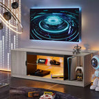 Mobile TV Bestier moderno per TV fino a 65 pollici, centro di intrattenimento gaming con ripiani regolabili per PS5 - 58 pollici