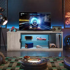 Mobile TV Bestier moderno per TV fino a 65 pollici, centro di intrattenimento gaming con ripiani regolabili per PS5 - 58 pollici