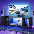 Bestier Modern TV Stand for up to 65 TVs Gaming Entertainment Center with Adjustable Shelves for PS5 - 58 inches