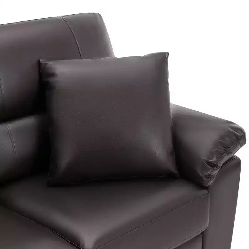 Divanetto e Poltrona in Similpelle, Divano dal Comfort Estremo per Soggiorno, Sala Relax-Morden Fort