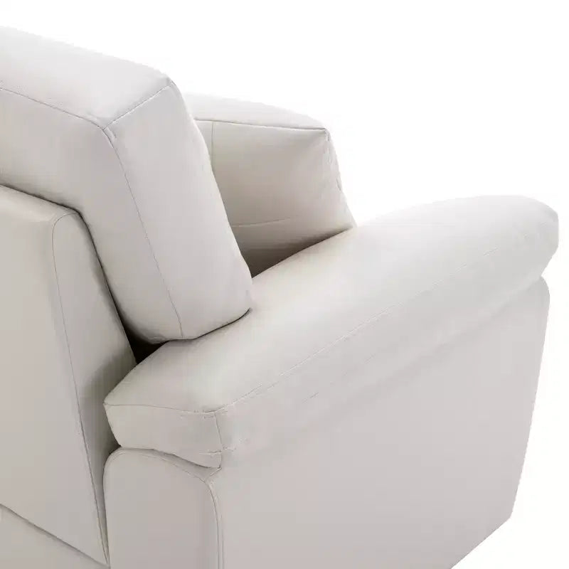 Divanetto e Poltrona in Similpelle, Divano dal Comfort Estremo per Soggiorno, Sala Relax-Morden Fort