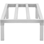 VEVOR Aluminum Dunnage Rack, 48 x 20 Commercial Food Floor Rack, 12 Off the Floor, 1800 lbs Capacity All-Welded Aluminum Storage Rack