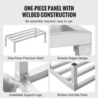 VEVOR Scaffale in Alluminio, 122 x 51 cm, Scaffale Commerciale per Alimenti da Pavimento, 30 cm da Terra, Capacità 816 kg, Scaffale di Stoccaggio in Alluminio Completamente Saldato