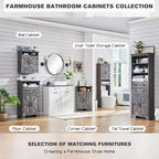 Mobiletto angolare da bagno con anta scorrevole e ripiano regolabile, piccolo mobile contenitore in stile rustico per bagno, soggiorno