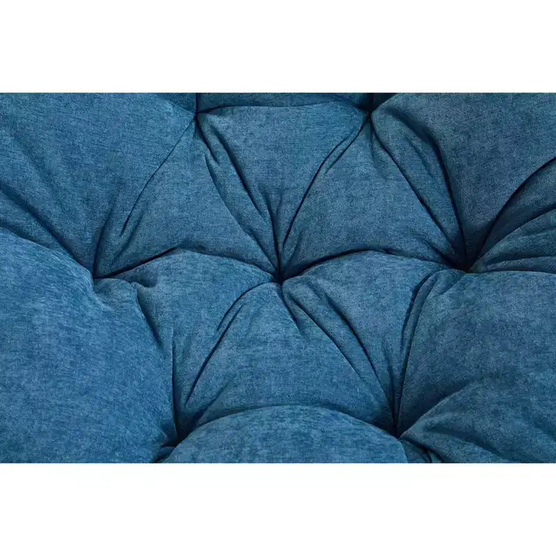 Poltrona Girevole Accent Oversize Okak in ciniglia per Camera da Letto, Comoda Poltrona Papasan per Soggiorno, Appartamento