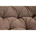 Poltrona Girevole Accent Oversize Okak in ciniglia per Camera da Letto, Comoda Poltrona Papasan per Soggiorno, Appartamento