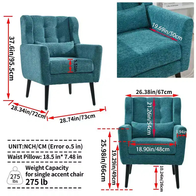 Poltrona Okak in tessuto ciniglia/teddy con braccioli per camera da letto, comoda poltrona per soggiorno, appartamento