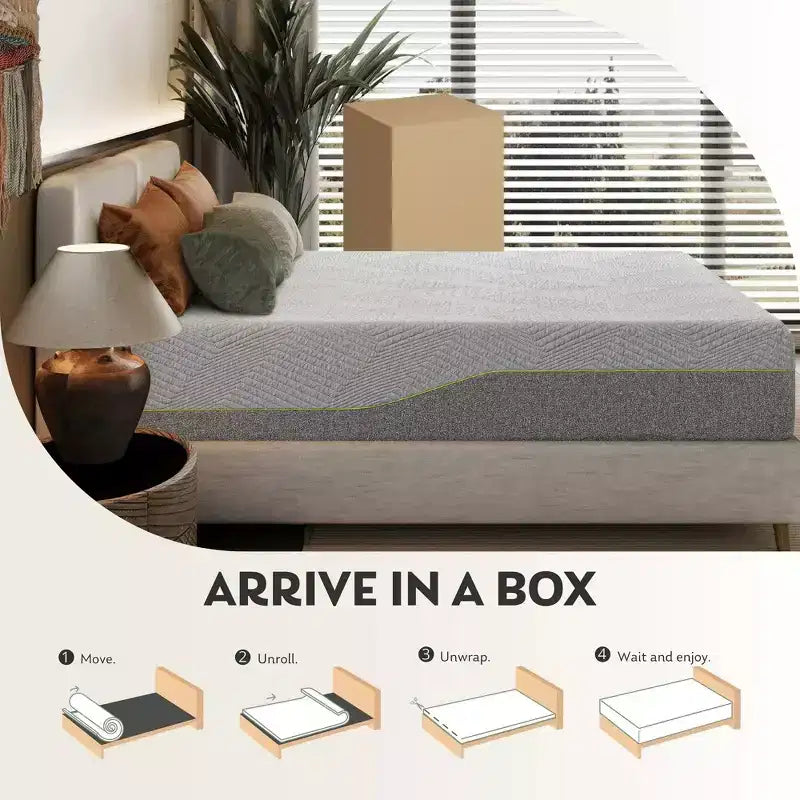 Materasso in Memory Foam Adattivo al Tè Verde Ego 14 Medium
