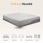 Materasso in Memory Foam Adattivo al Tè Verde Ego 14 Medium