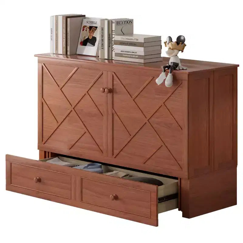 Mjkone Murphy Letto Contenitore Queen Size con Materasso e Spazio di Archiviazione