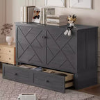 Mjkone Murphy Letto Contenitore Queen Size con Materasso e Spazio di Archiviazione