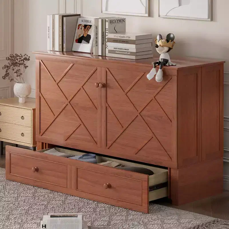 Mjkone Murphy Letto Contenitore Queen Size con Materasso e Spazio di Archiviazione
