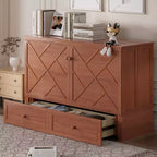 Mjkone Murphy Letto Contenitore Queen Size con Materasso e Spazio di Archiviazione