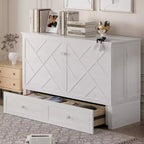 Mjkone Murphy Letto Contenitore Queen Size con Materasso e Spazio di Archiviazione