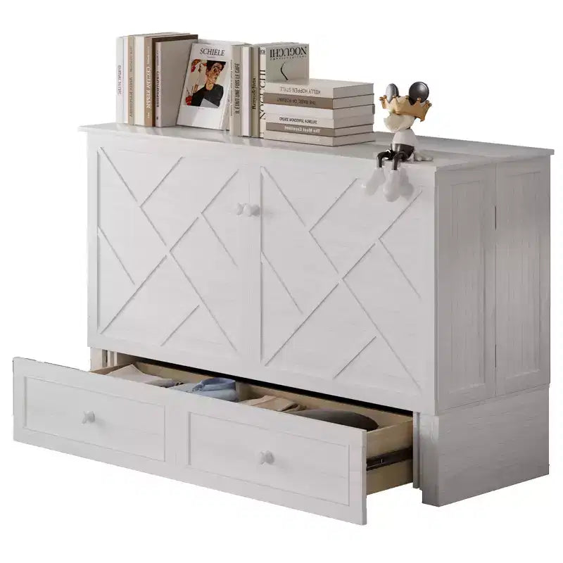 Mjkone Murphy Letto Contenitore Queen Size con Materasso e Spazio di Archiviazione