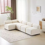 Divano modulare a 4 pezzi Christopher Knight Home Fermin 83 moderno con schienale arrotondato