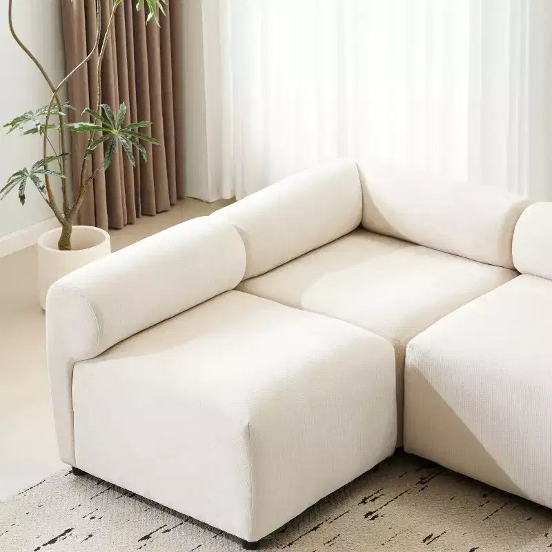 Divano modulare a 4 pezzi Christopher Knight Home Fermin 83 moderno con schienale arrotondato