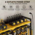 Organizzatore portautensili elettrici resistente Hausource con stazione di ricarica 8 posti per trapani regolabile