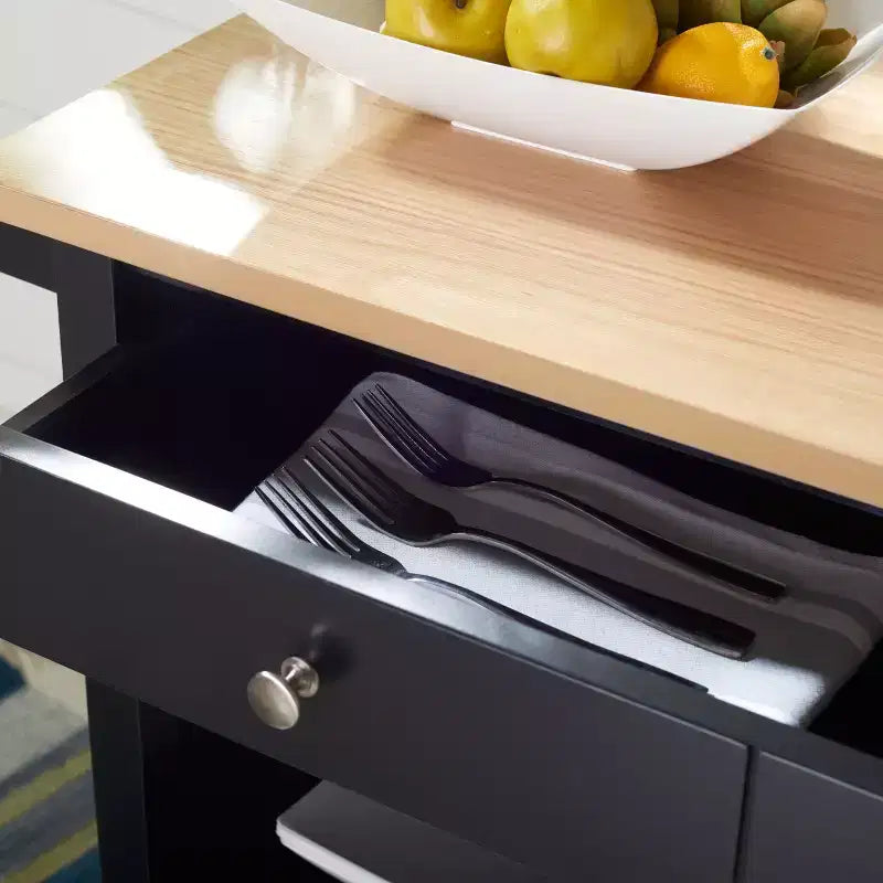Carrello da cucina Daley con 2 cassetti e 3 ripiani - KCH1402 - Safavieh